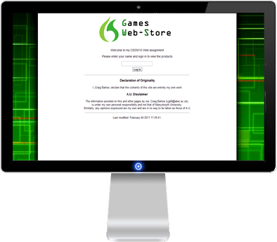 PHP Games Store Website